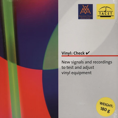 Vinyl - Check - New Signals And Recordings To Test And Adjust Vinyl Equipment
