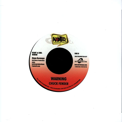 Jah Cure / Chuck Fender - From My Heart / Warning