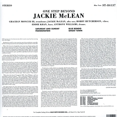 Jackie McLean - One Step Beyond