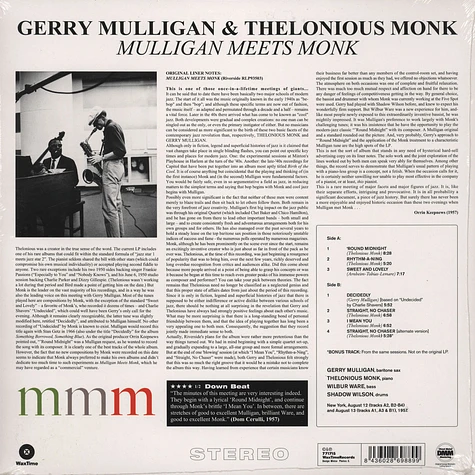 Thelonious Mulligan - Mulligan Meets Monk