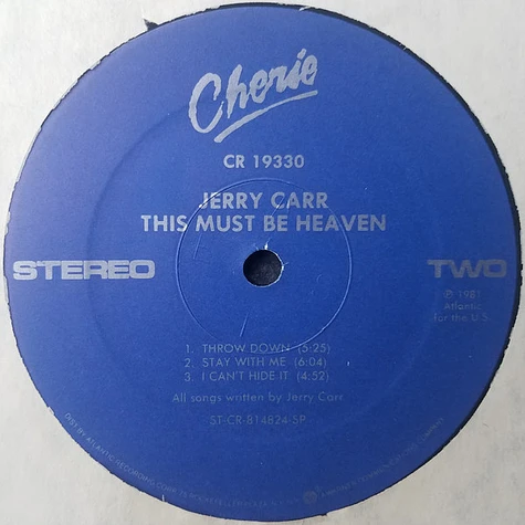 Jerry Carr - This Must Be Heaven