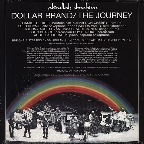 Dollar Brand (Abdullah Ibrahim) - The Journey