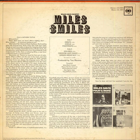 The Miles Davis Quintet - Miles Smiles