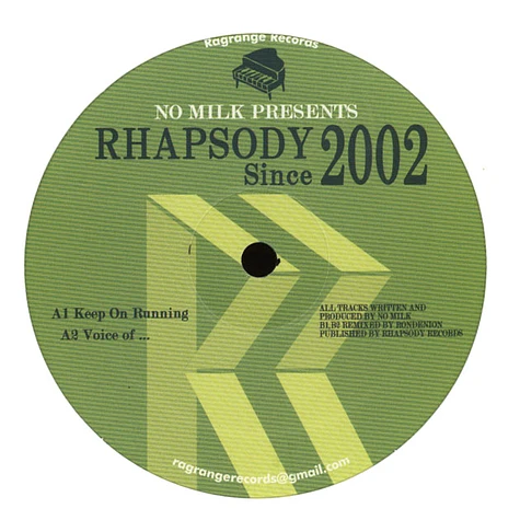 No Milk - Rhapsody Since 2002 EP