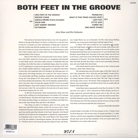 Artie Shaw - Both Feet In The Groove