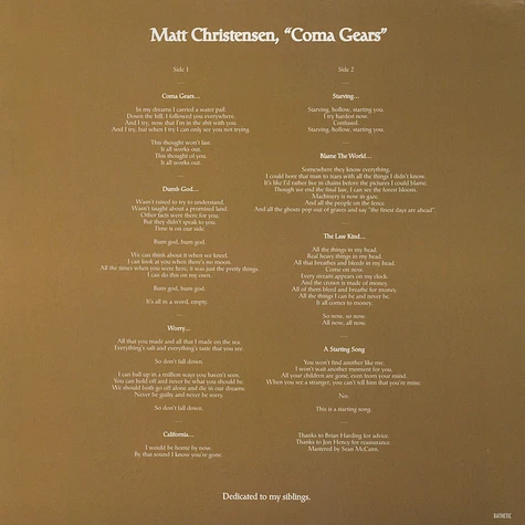 Matt Christensen - Coma Gears