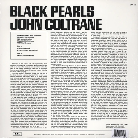 John Coltrane - Black Pearls