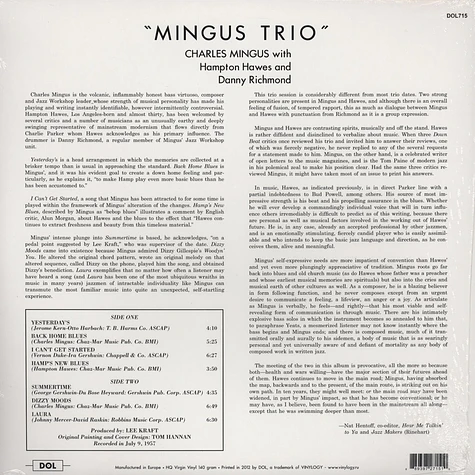 The Charles Mingus Trio - The Charles Mingus Trio
