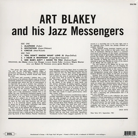 Art Blakey & The Jazz Messengers - And His Jazz Messengers