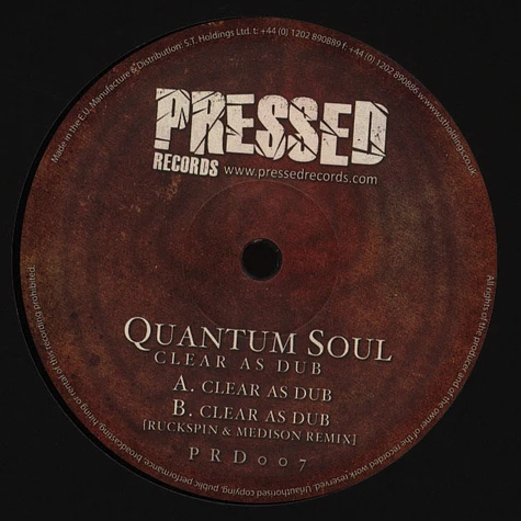 Quantum Soul - Clear As Dub