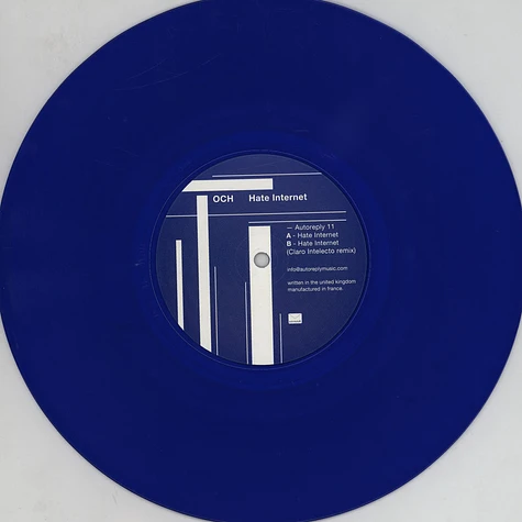 Och - Hate Internet 2014 blue vinyl reissue