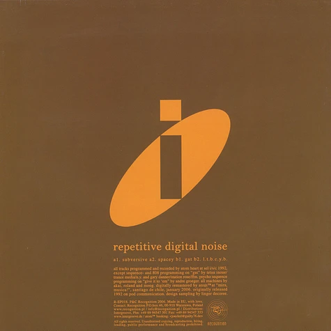 Atom Heart - "I" Repetitive Digital Noise
