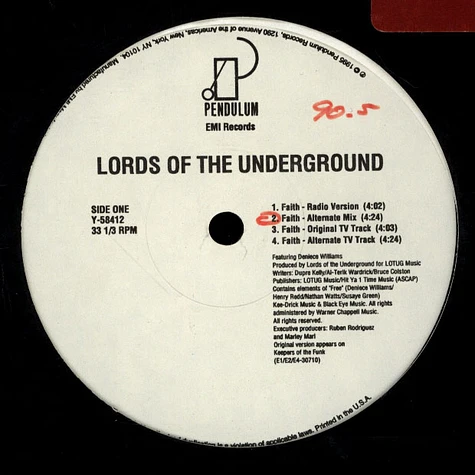 Lords Of The Underground - Faith