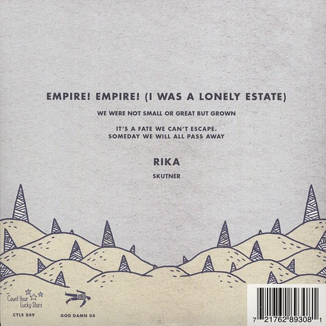 Rika / Empire!Empire! - Split White / Blue Vinyl Edition