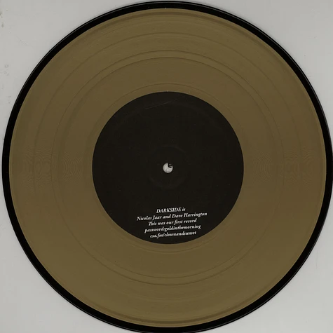 Darkside (Nicolas Jaar & Dave Harrington) - Darkside EP Gold Edition