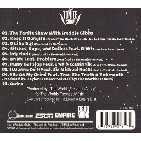 Freddie Gibbs & The Worlds Freshest (DJ Fresh) - Tonite Show