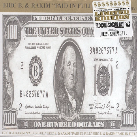 Eric B. & Rakim - Paid In Full (Mini Madness: The Cold Cut Remix) / Eric B. Is On The Cut