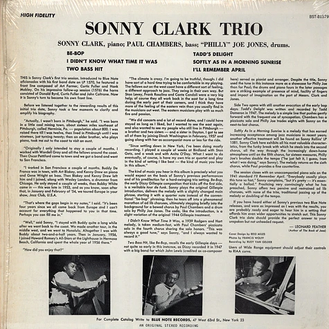 Sonny Clark Trio - Sonny Clark Trio