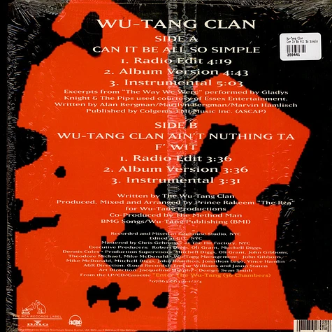 Wu-Tang Clan - Can It Be All So Simple / Wu-Tang Clan Ain't Nuthing Ta F' Wit