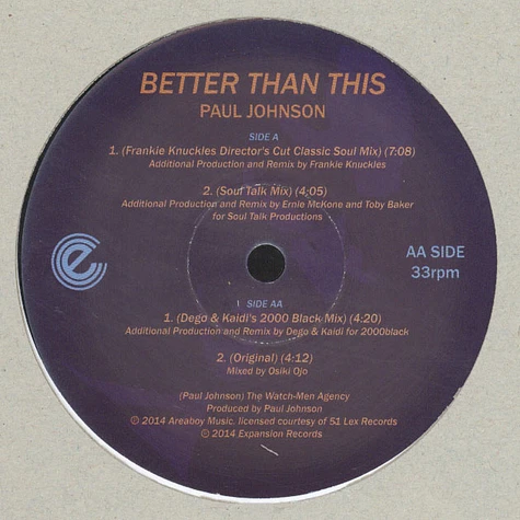Paul Johnson - Better Than This Mixes