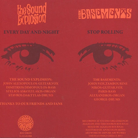 Sound Explosion / Basements - Every Day And Night / Stop Rolling Black Vinyl Edition