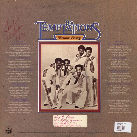 The Temptations - House Party