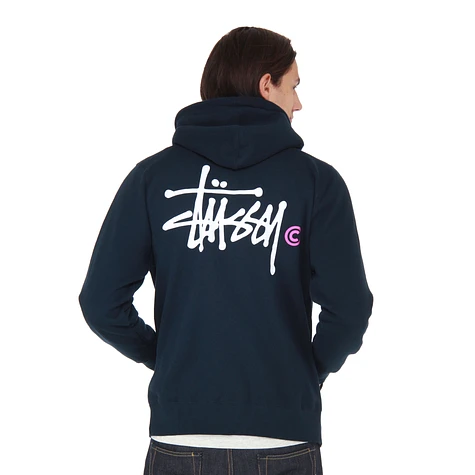 Stüssy - Basic Logo Zip-Up Hoodie