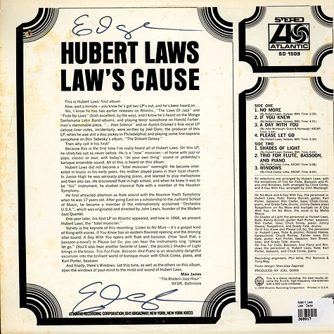 Hubert Laws - Laws' Cause