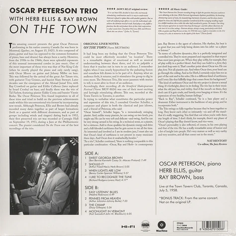 Oscar Peterson Trio - On The Town