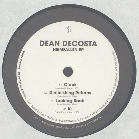 Dean DeCosta - Heimfallen EP