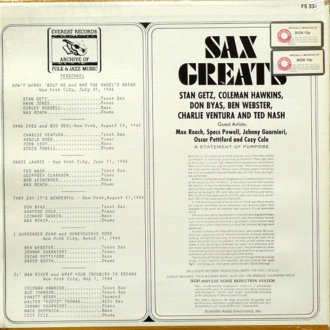 V.A. - Sax Greats