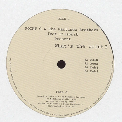 Point G & The Martinez Brothers - What's The Point? Feat. Filsonik