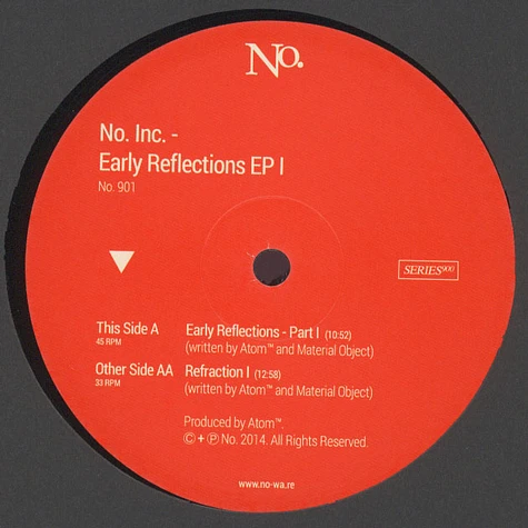No. Inc. (Atom TM & Material Object) - Early Reflections