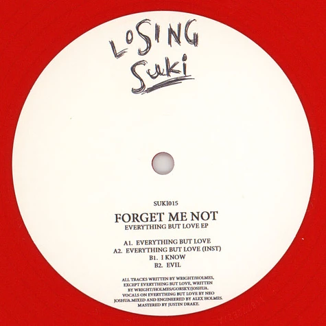 Forget Me Not - Everything But Love EP