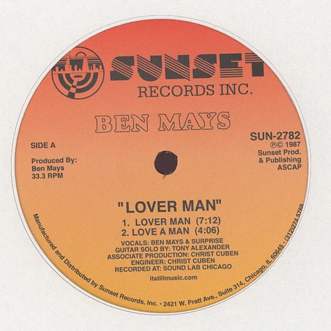 Ben Mays - Lover Man