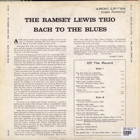 The Ramsey Lewis Trio - Bach To The Blues