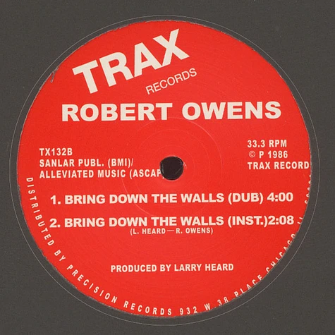 Robert Owens - Bring Down The Walls