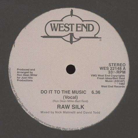 Raw Silk - Do It To The Music White Vinyl Edition