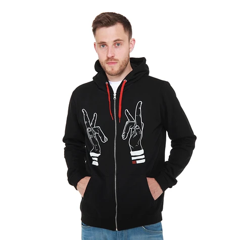 Kraftklub - Finger Zip-Up Hoodie