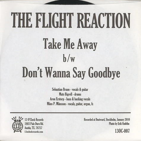 Flight Reaction - Take Me Away