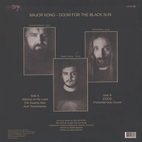 Major Kong - Doom For The Black Sun Black Vinyl Edition
