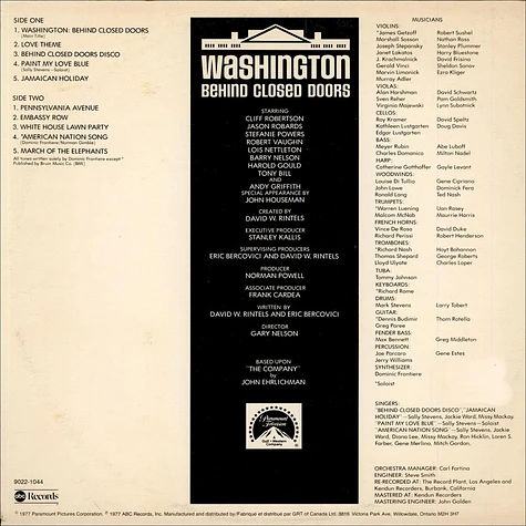 Dominic Frontiere - OST Washington: Behind Closed Doors