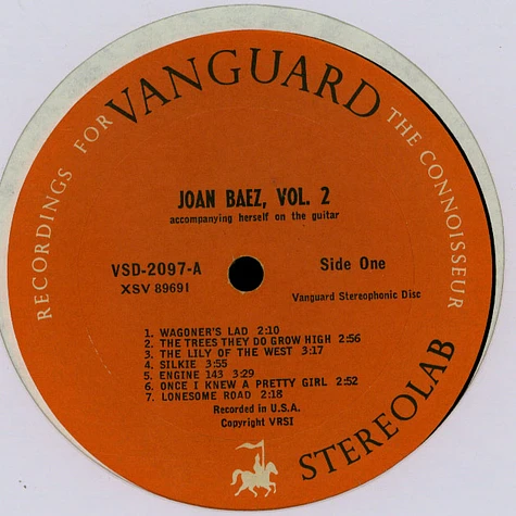 Joan Baez - Joan Baez Vol. 2