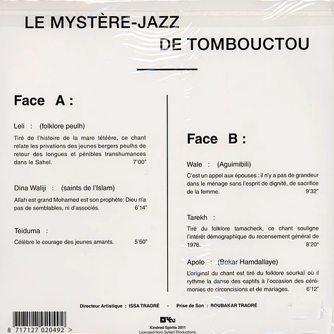 Le Mystère Jazz De Tombouctou - Le Mystère Jazz De Tombouctou
