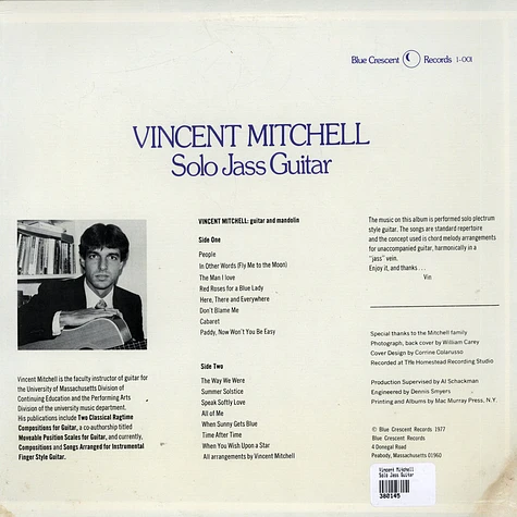 Vincent Mitchell - Solo Jass Guitar