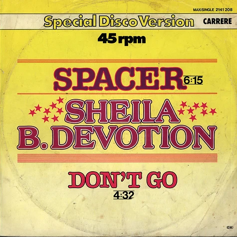 Sheila & B. Devotion - Spacer (Special Disco Version)