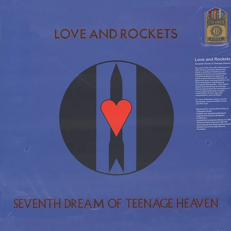 Love And Rockets - Seventh Dream Of Teenage Heaven Blue Vinyl Edition