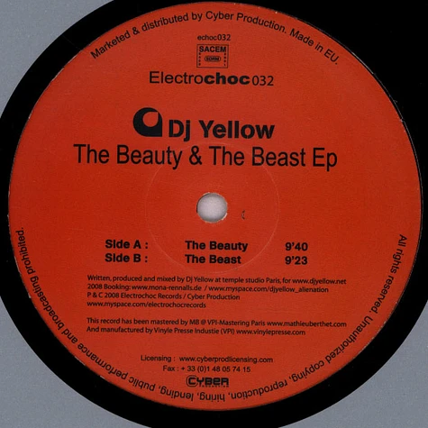 DJ Yellow - The Beauty & The Beast EP
