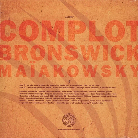 Complot Bronswick - Maiakowski