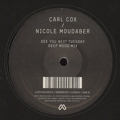 Carl Cox / Nicole Moudaber - See You Next Tuesday